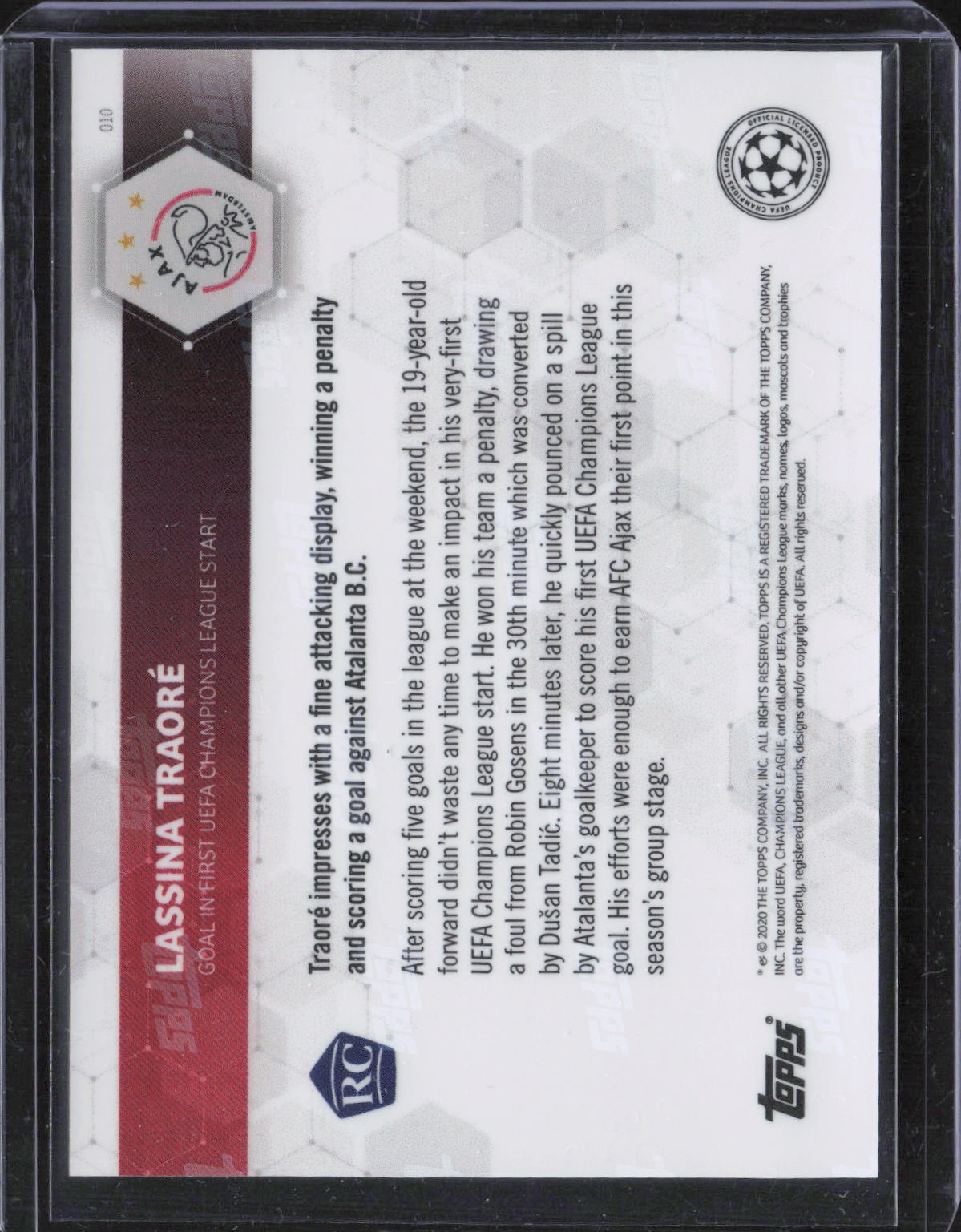 Lassina Traoré Refractor Merlin UEFA Champions League -NM