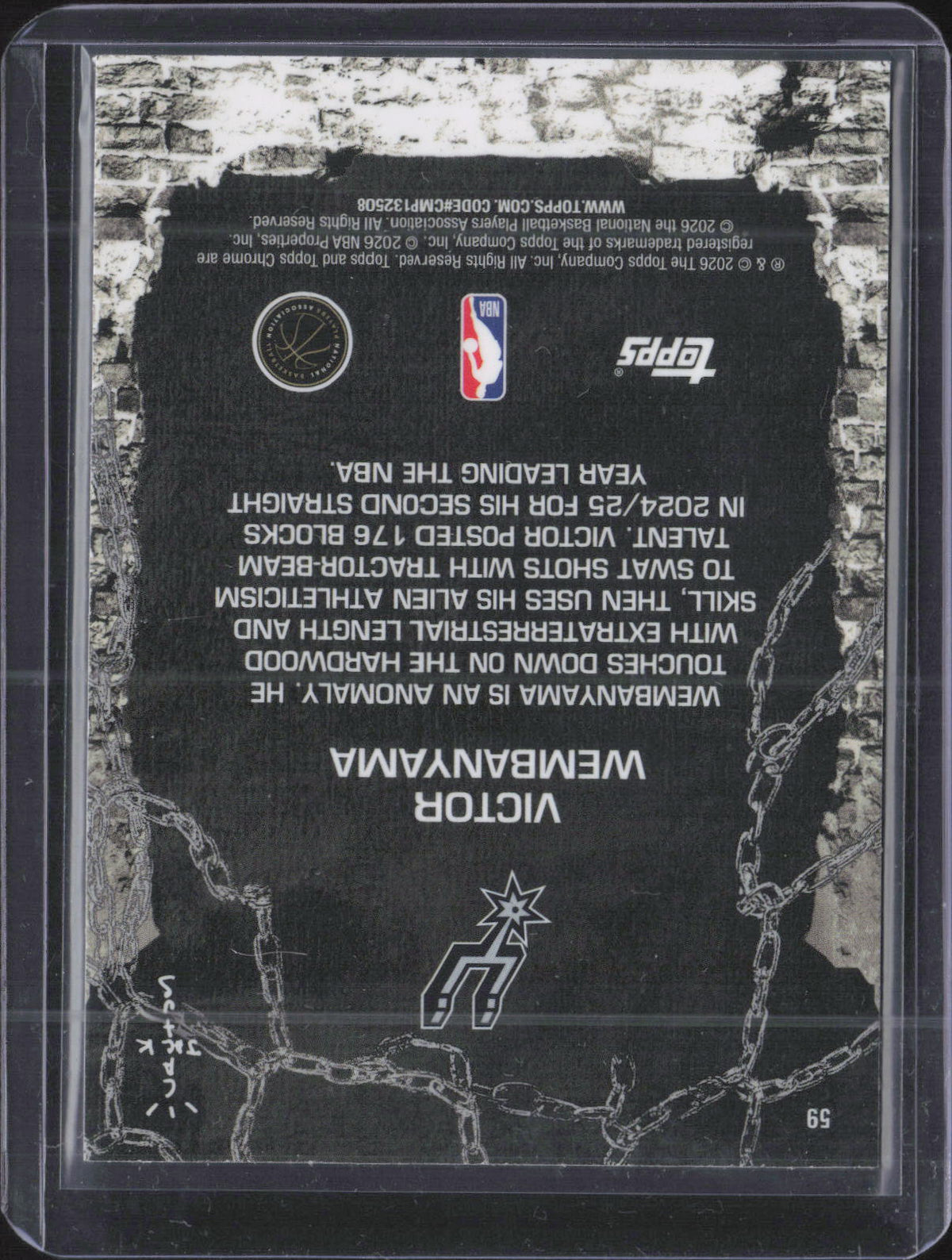 Victor Wembanyama Topps 309 NM