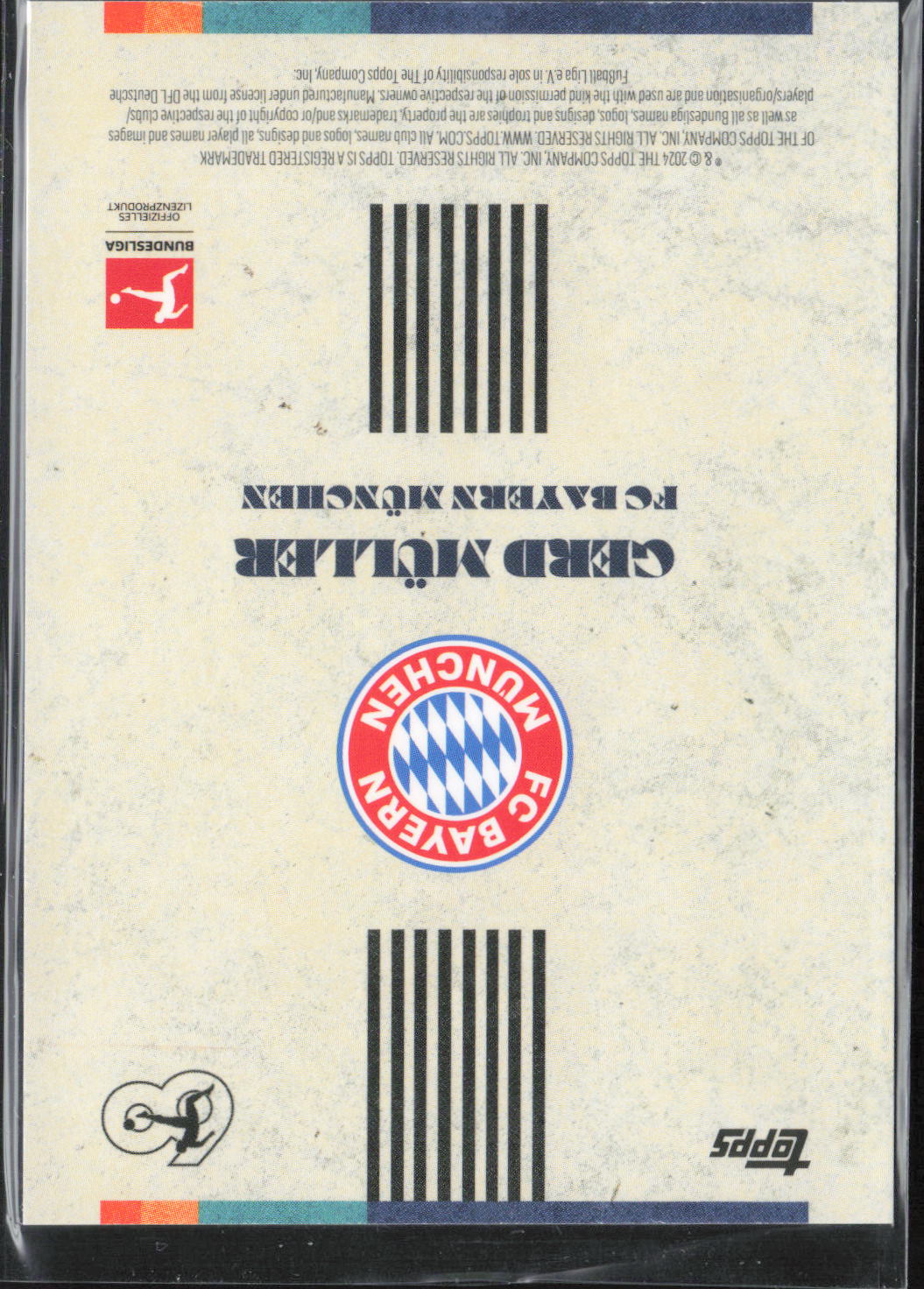 Gerd Müller Base Topps Bundesliga 60 Years Celebration 43 NM