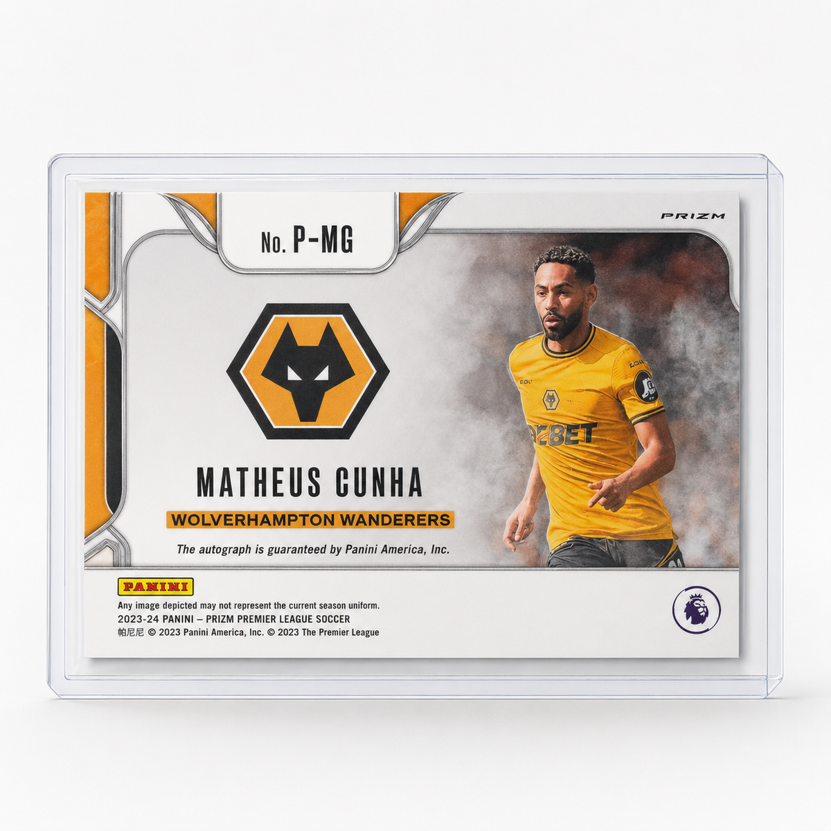 2024-25 Panini Prizm Premier League – Matheus Cunha Penmanship Signatures Green Pulsar Auto #P-MC