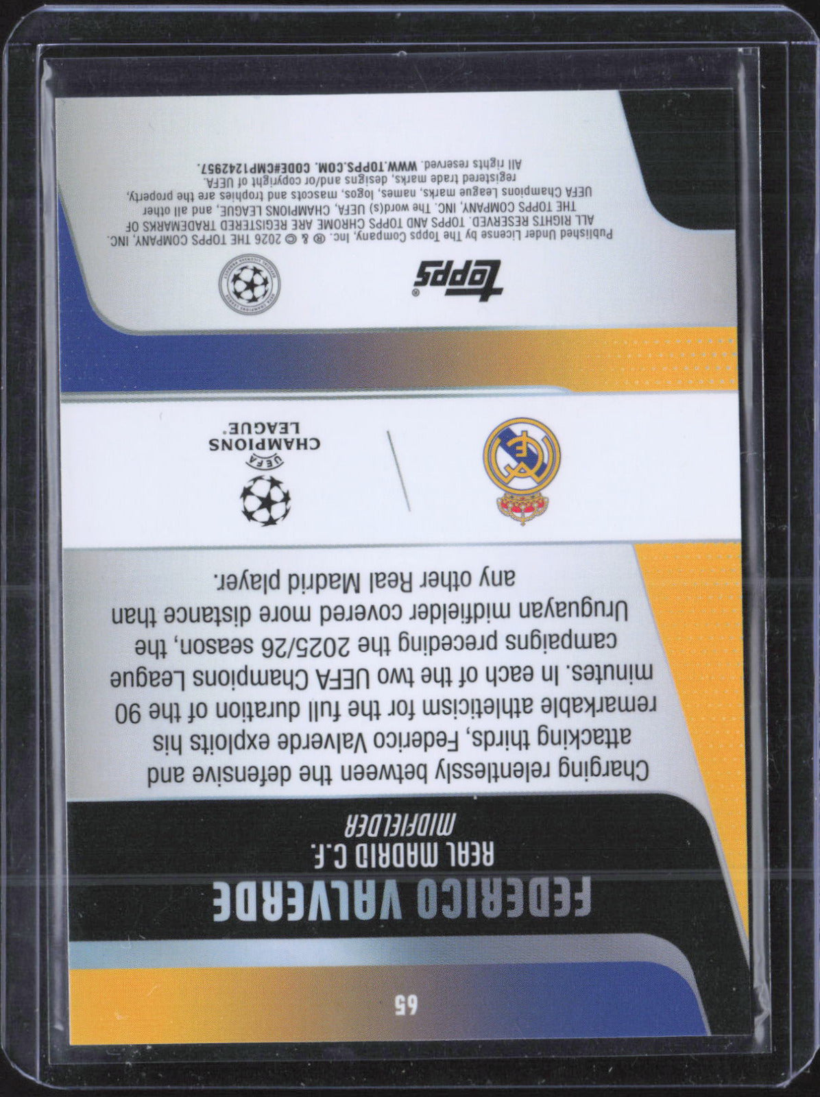 Federico Valverde Base Merlin UEFA Club Competitions 145 NM