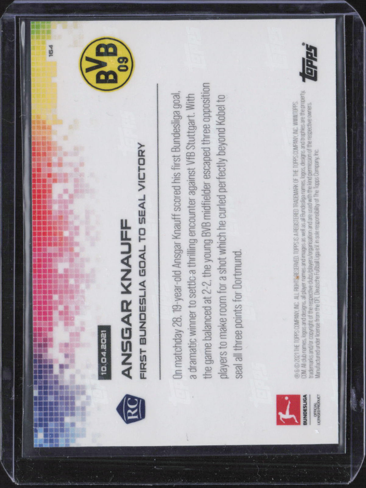 Ansgar Knauff Base Topps Bundesliga 57 NM