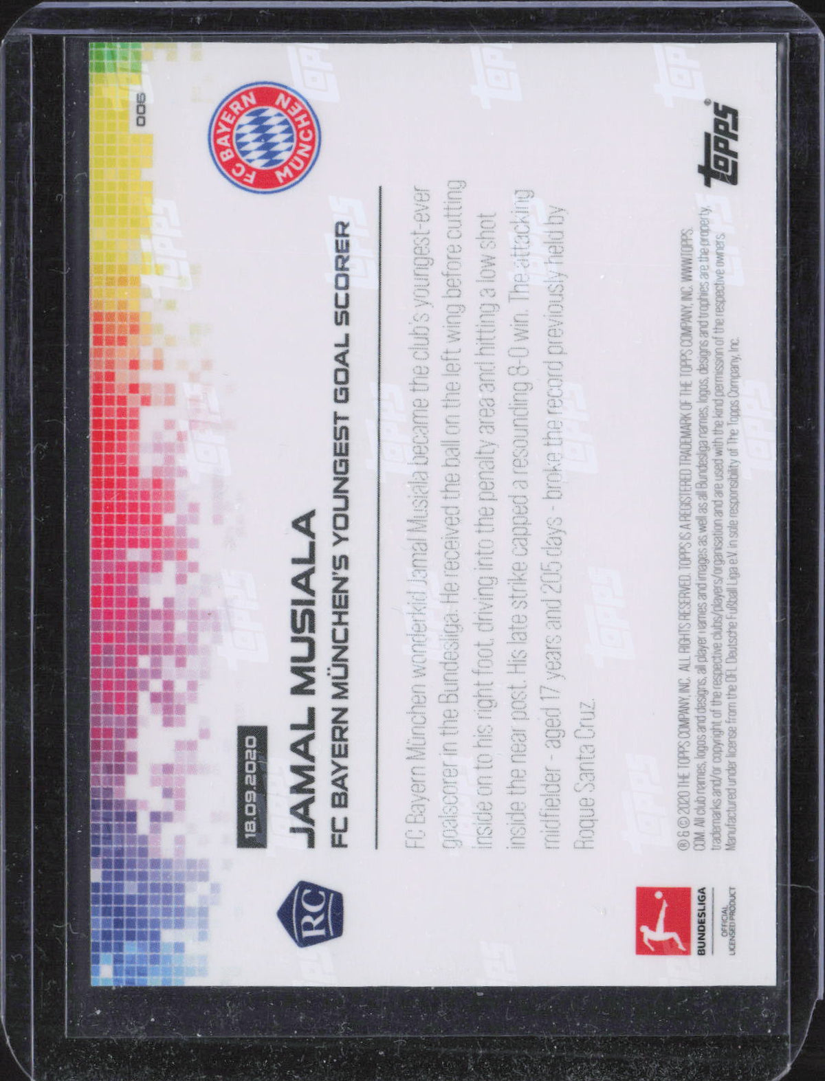 Jamal Musiala Base Merlin Heritage UEFA Champions League 018 NM