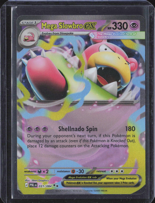 Mega Slowbro ex Holo Double Rare ME05: Pitch Black 031/084 NM