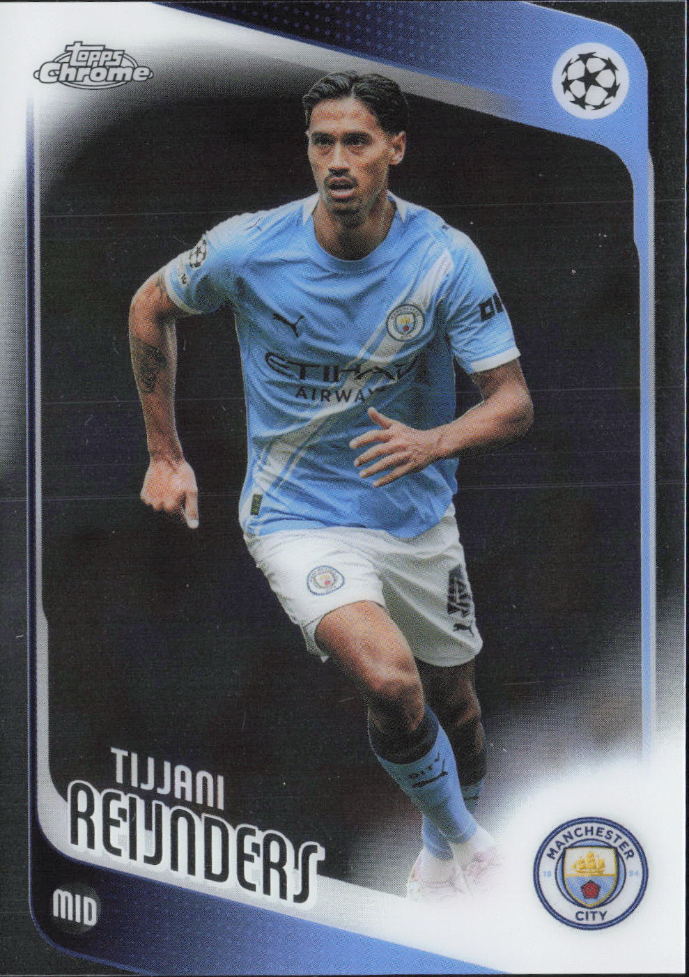 Tijjani Reijnders Refractor Topps Chrome UEFA Club Competitions - Refractor NM