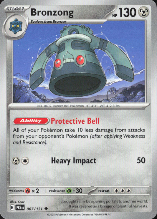 Bronzong Uncommon SV: Prismatic Evolutions 067/131 NM