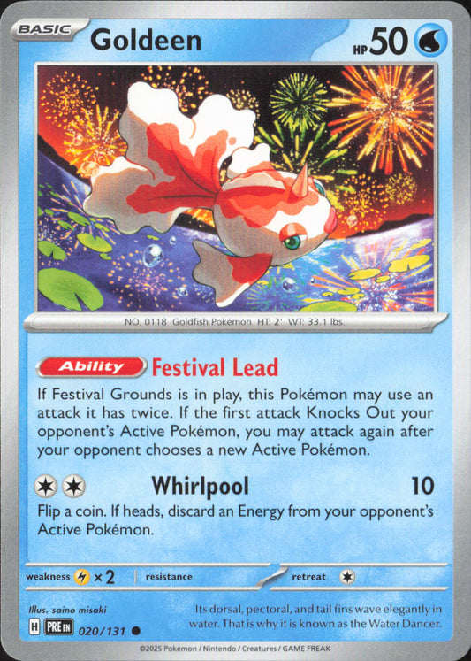 Goldeen Common SV: Prismatic Evolutions 020/131 NM