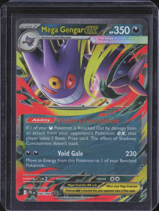 Mega Gengar ex Holo Double Rare ME02: Phantasmal Flames 056/094 NM