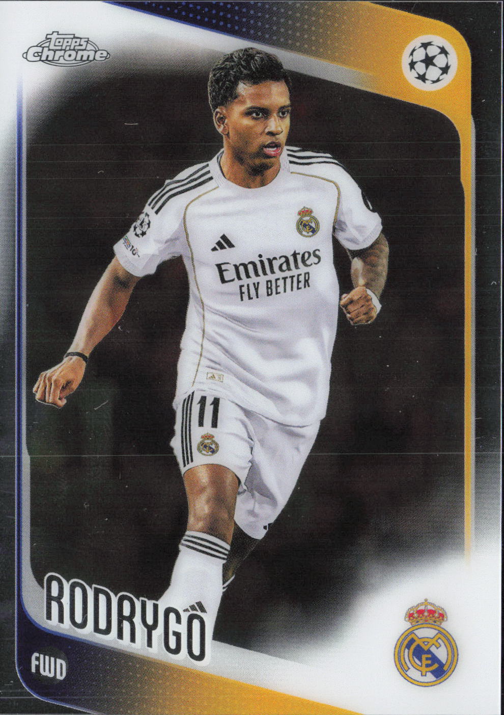 Rodrygo Base Topps Chrome UEFA Club Competitions 102 NM