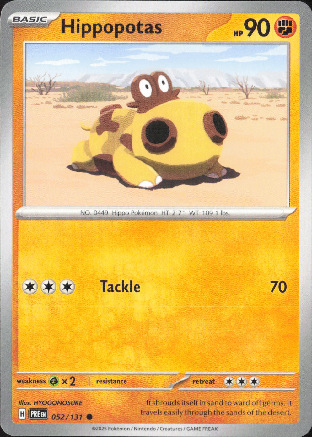 Hippopotas Common SV: Prismatic Evolutions 052/131 NM