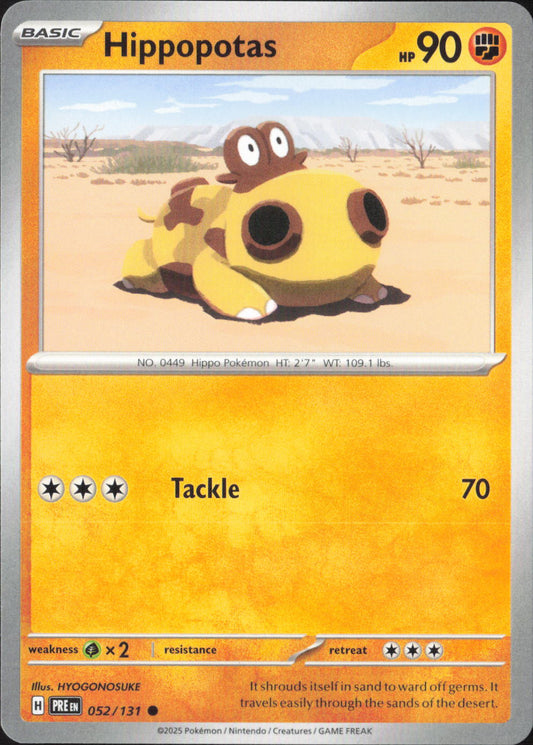 Hippopotas Common SV: Prismatic Evolutions 052/131 NM