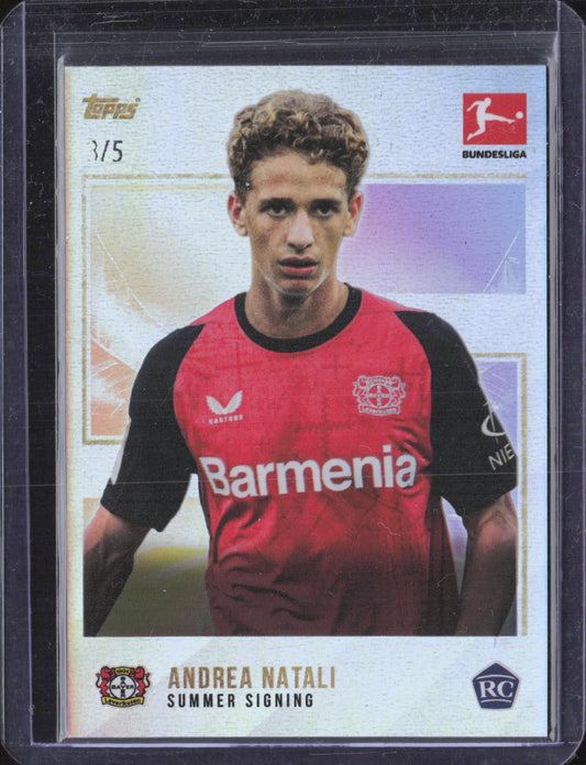 Andrea Natali Base Topps Chrome UEFA Club Competitions /5 NM