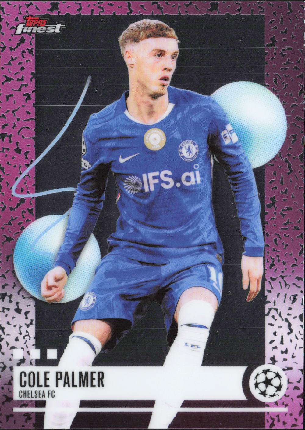Cole Palmer Checkerboard Refractor Finest UEFA Club Competitions -  NM