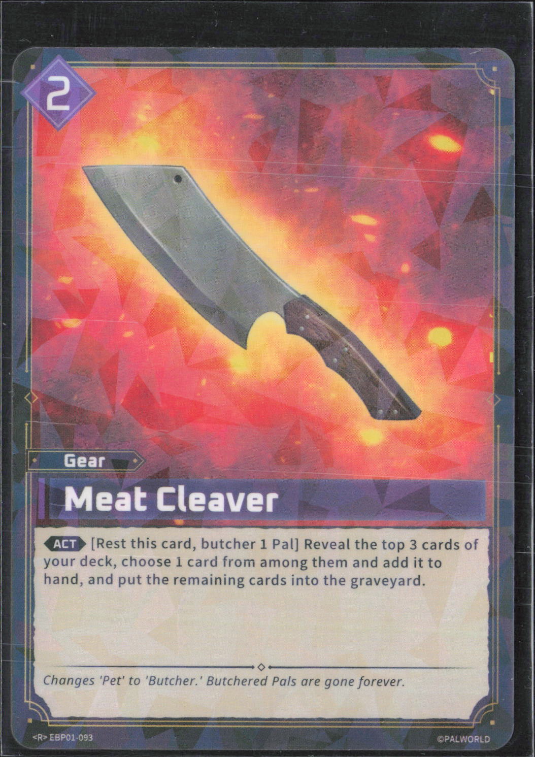 Meat Cleaver Foil Rare BP01: Dawn of Palpagos EBP01-093 NM