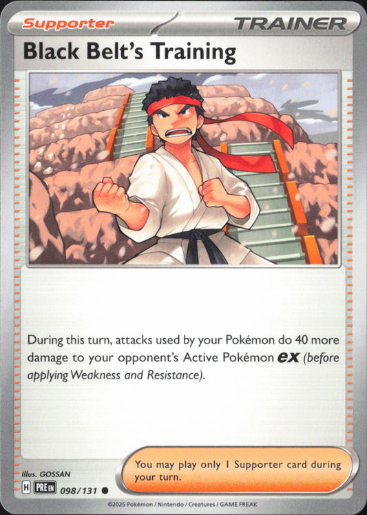 Black Belt's Training Common SV: Prismatic Evolutions 098/131 NM