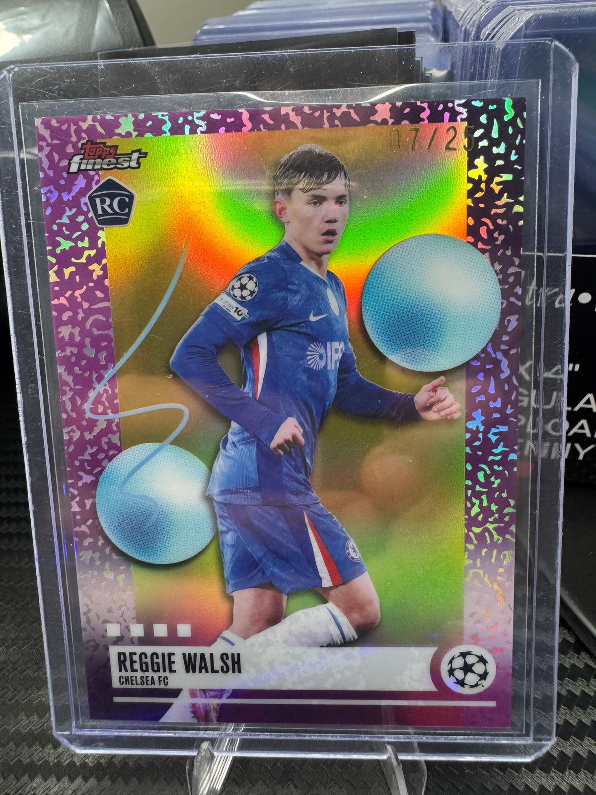 Reggie Walsh RC 2025-26 Topps Finest Gold Refractor /25 #293
