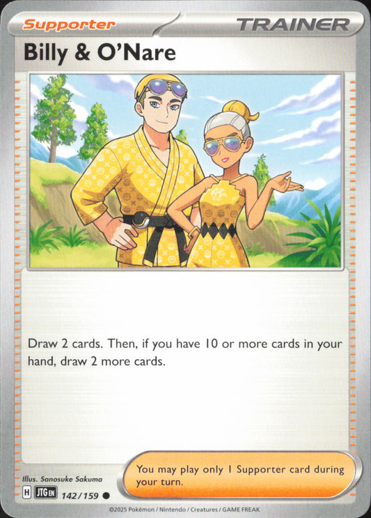 Billy & O'Nare Common SV09: Journey Together 142/159 NM