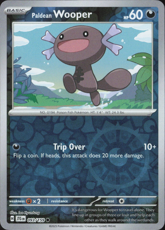 Paldean Wooper Common SV09: Journey Together 093/159 NM