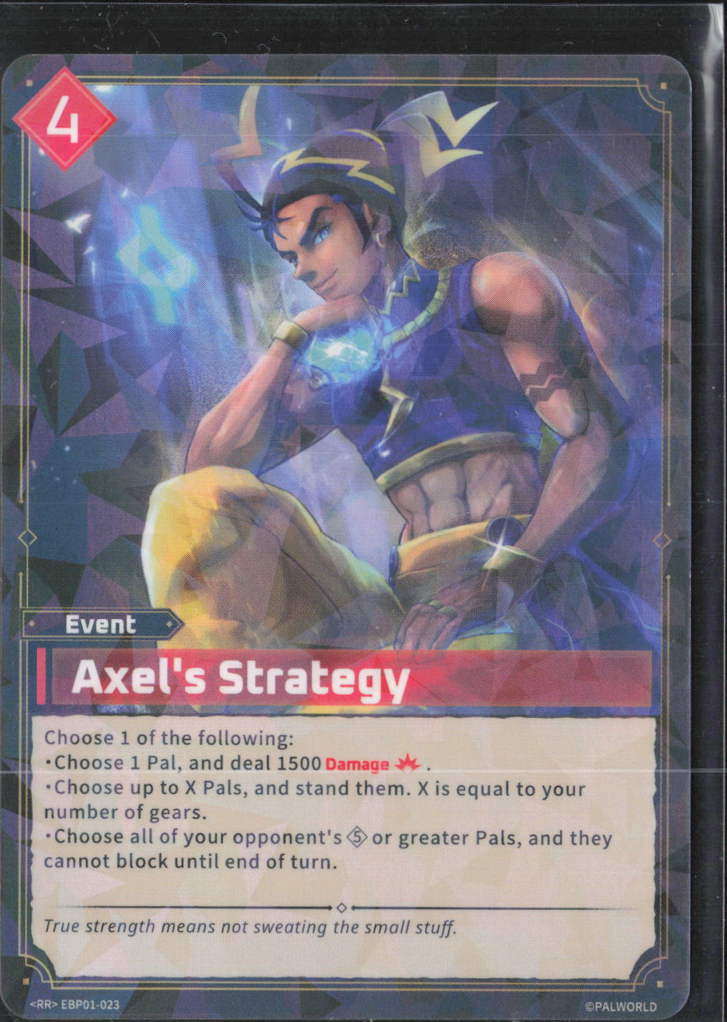 Axel's Strategy (RR) Foil l BP01: Dawn of Palpagos EBP01-023SP NM