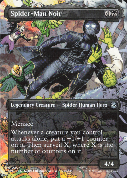 Spider-Man Noir (Borderless) U Marvel's Spider-Man 204 NM