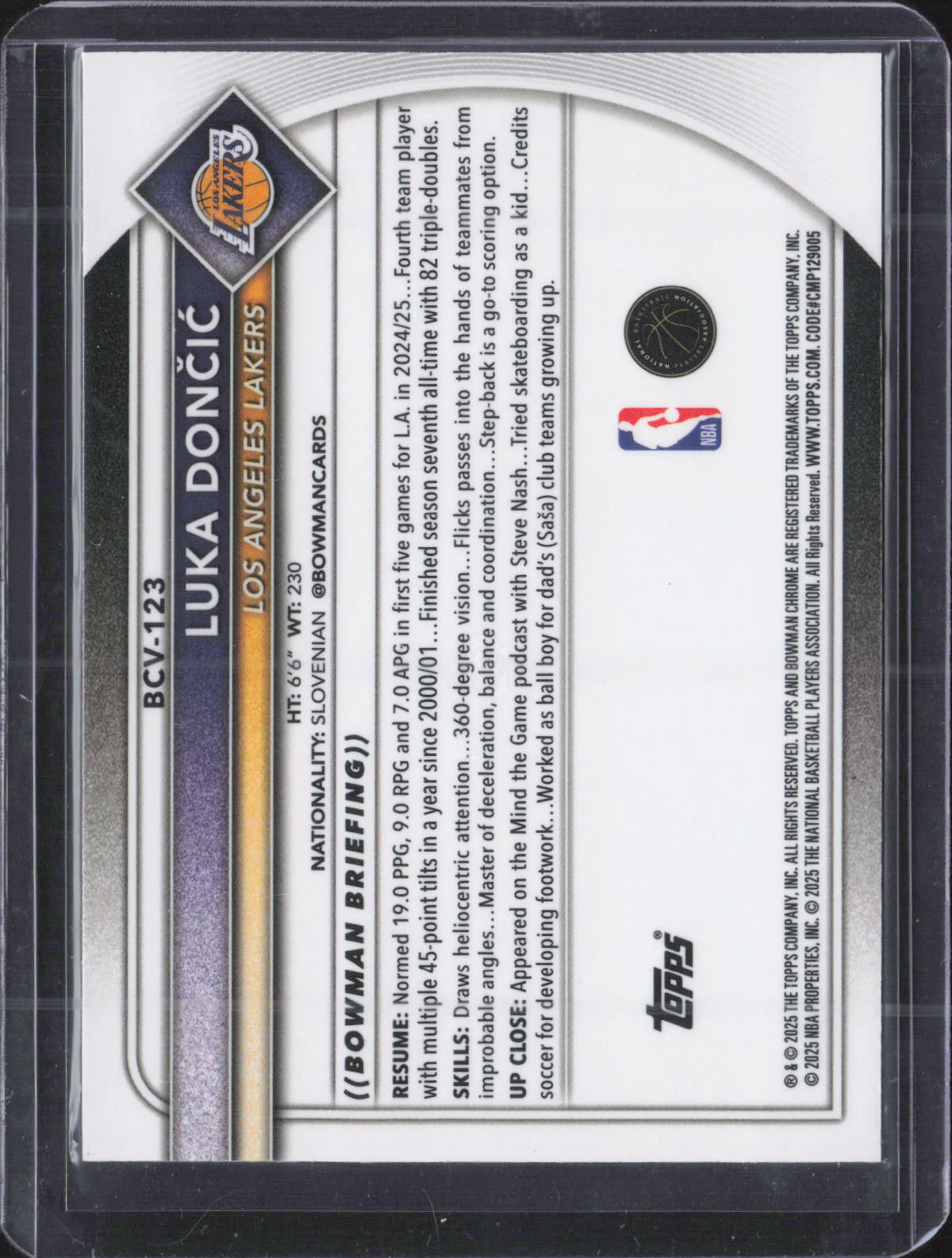 Luka Doncic Cards Topps NBA  (Bowman) - Cards 37 NM