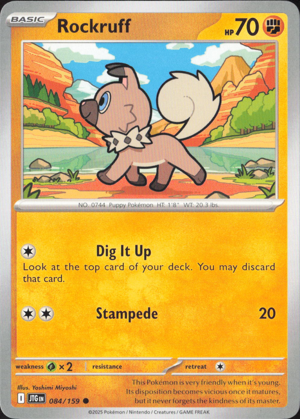 Rockruff Common SV09: Journey Together 084/159 NM