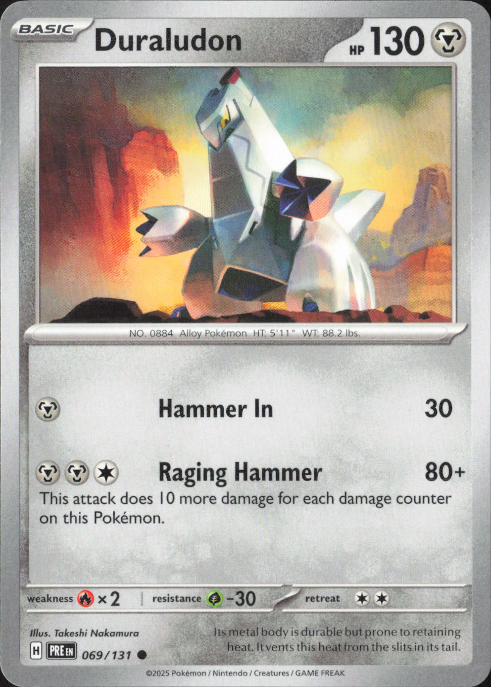 Duraludon Common SV: Prismatic Evolutions 069/131 NM