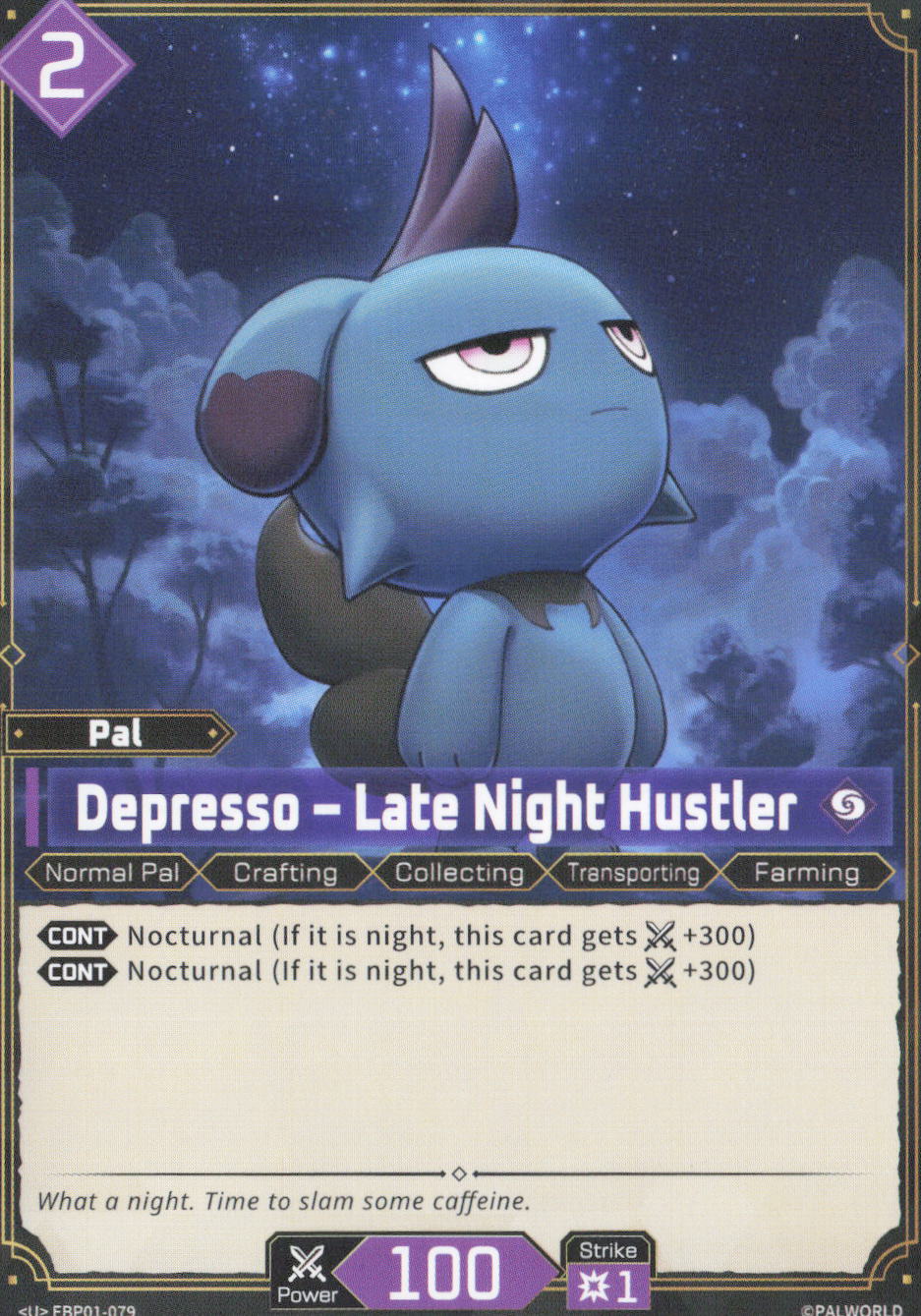 Depresso - Late Night Hustler Uncommon BP01: Dawn of Palpagos EBP01-079 NM