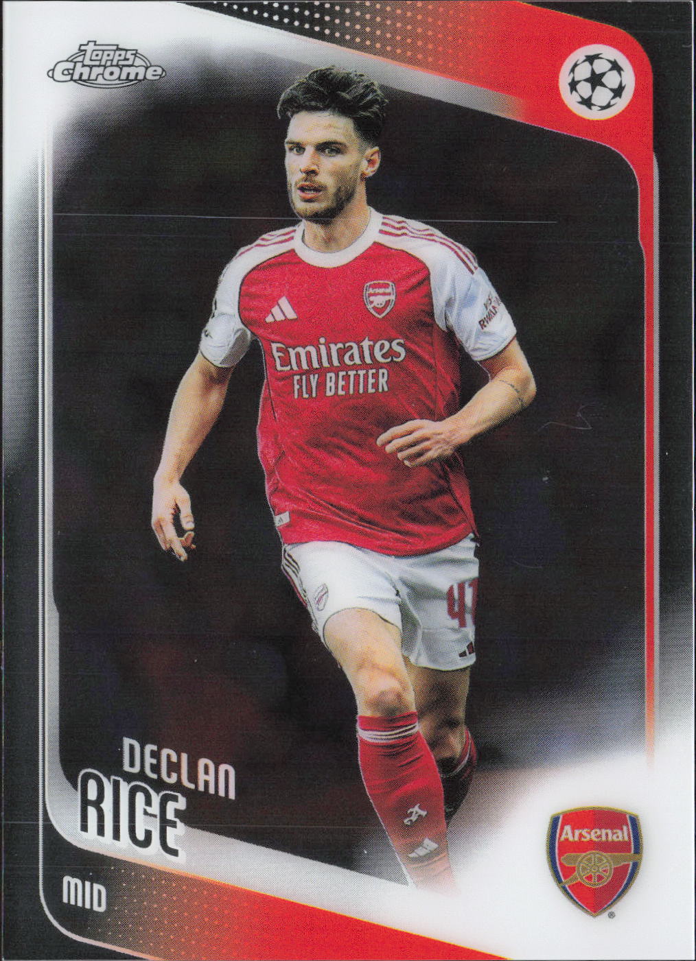 Declan Rice Base Chrome Heritage UEFA Club Competitions 009 NM