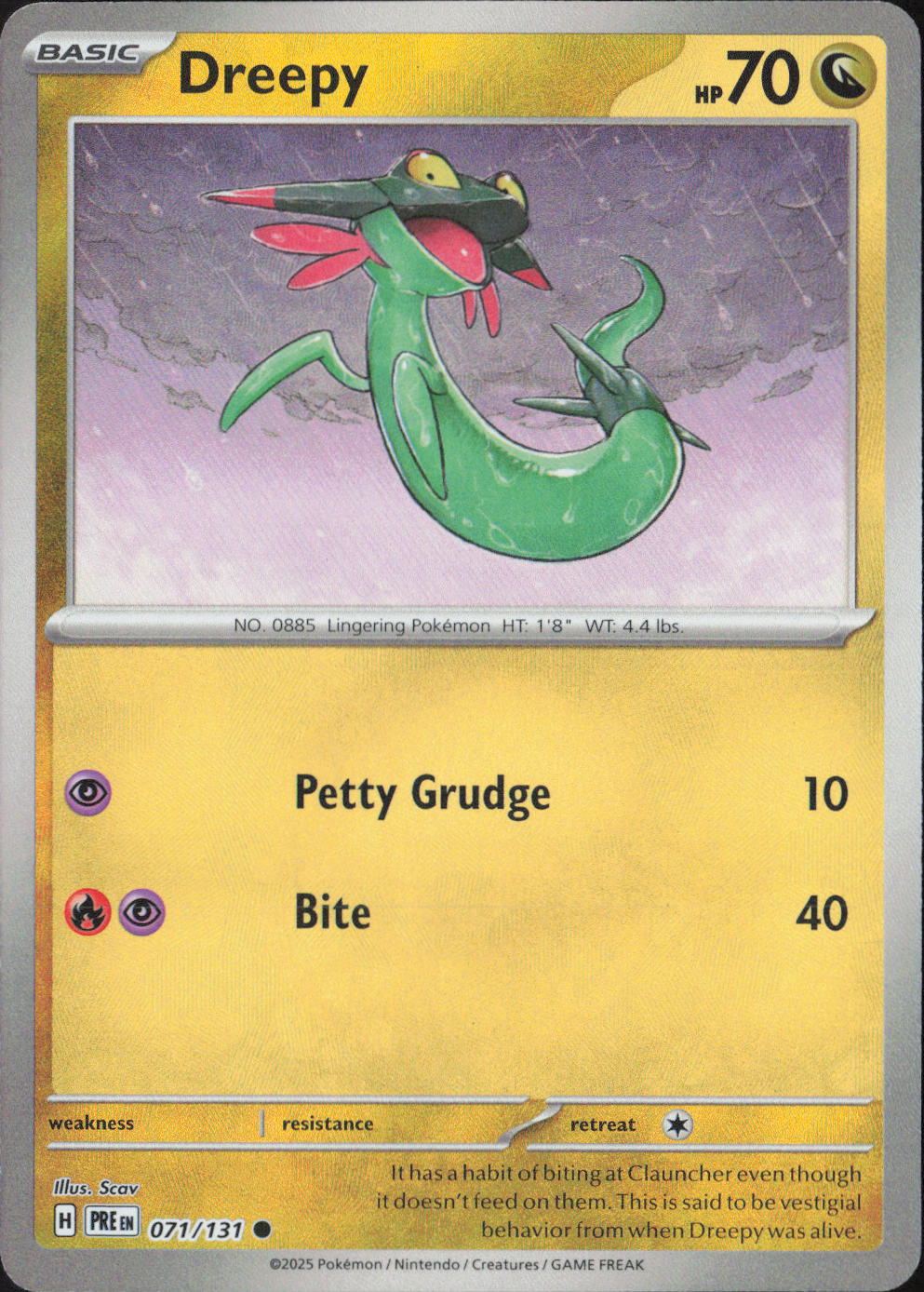 Dreepy Common SV: Prismatic Evolutions 071/131 NM