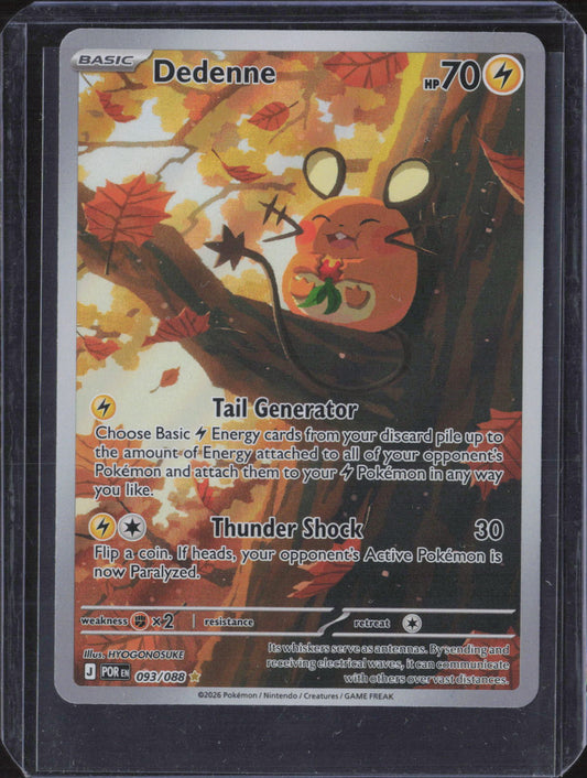 Dedenne Holo Illustration Rare ME03: Perfect Order 093/088 NM