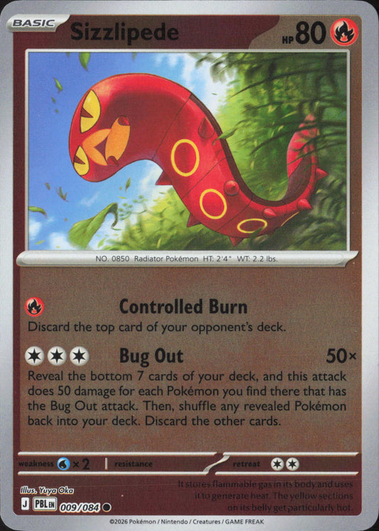 Sizzlipede Common ME05: Pitch Black 009/084 NM