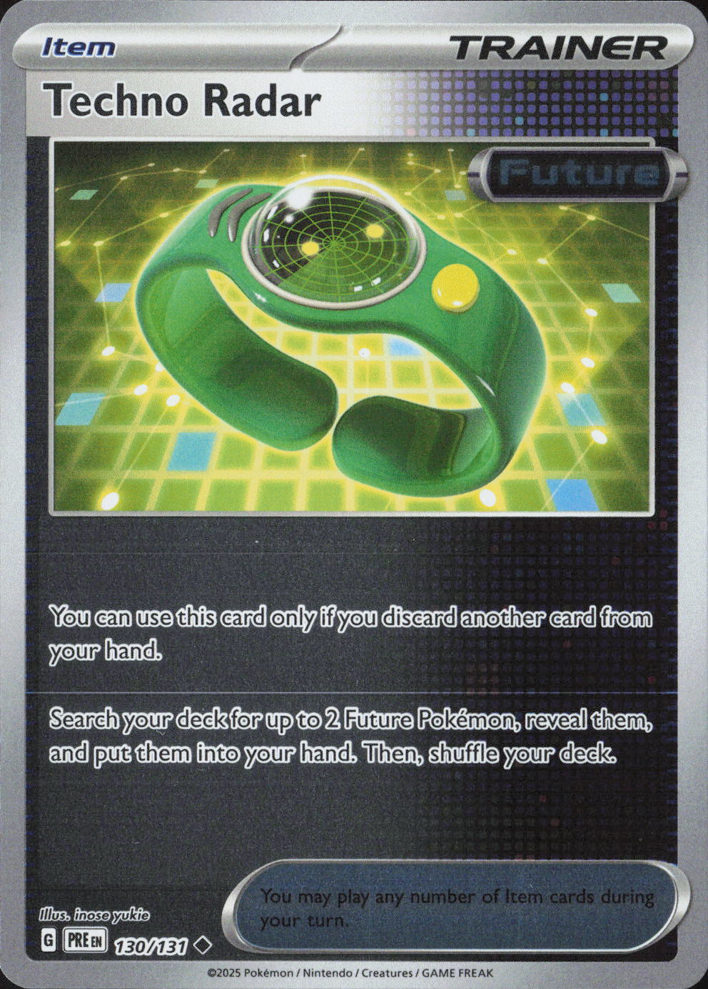 Techno Radar Uncommon SV: Prismatic Evolutions 130/131 NM