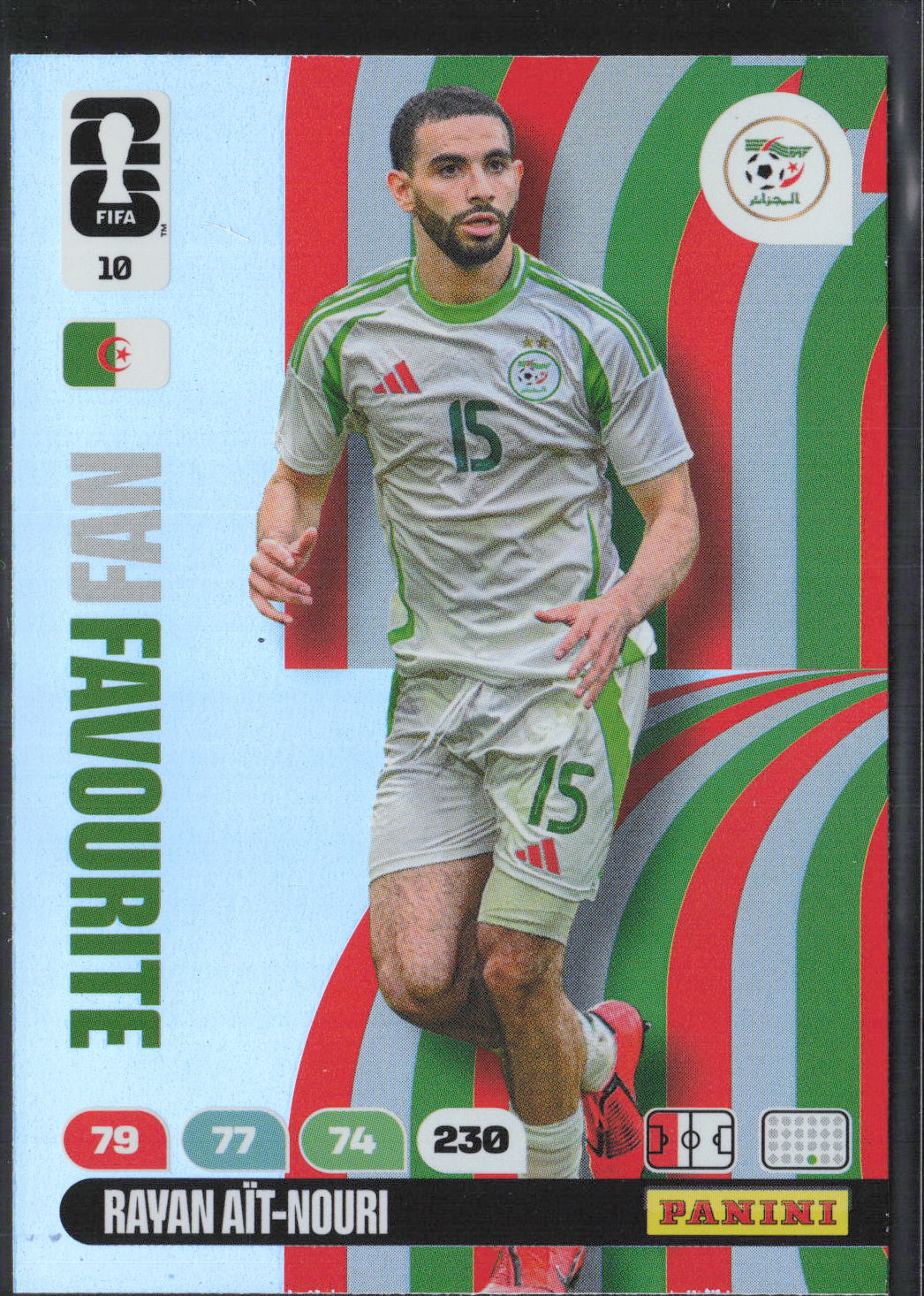 Rayan Aït-Nouri Base Panini Adrenalyn XL FIFA World Cup 10 NM