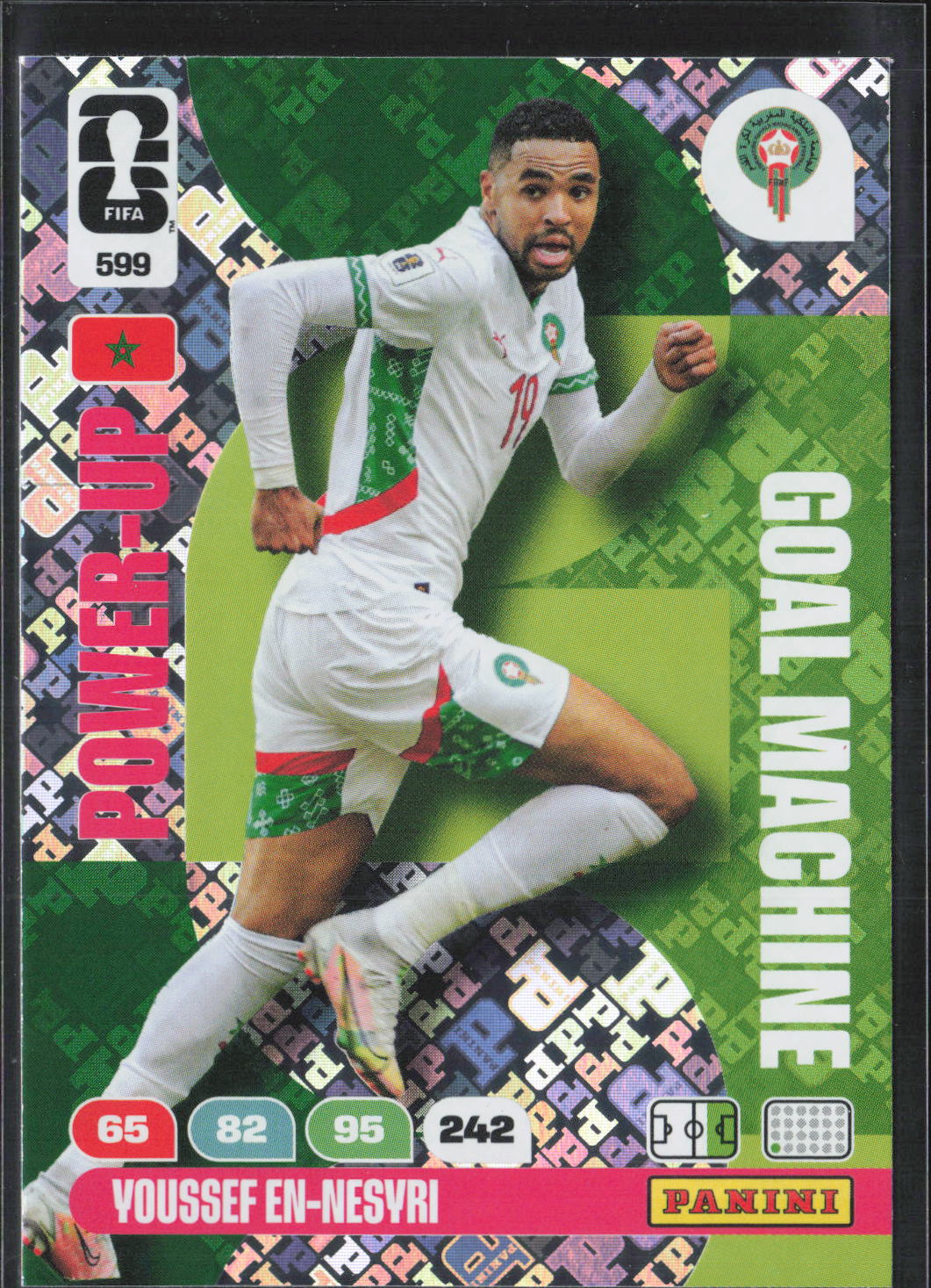 Youssef En-Nesyri Base Panini Adrenalyn XL FIFA World Cup 599 NM