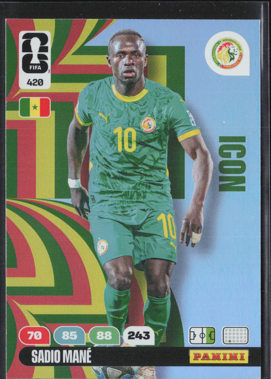 Sadio Mane Base Panini Adrenalyn XL FIFA World Cup 420 NM