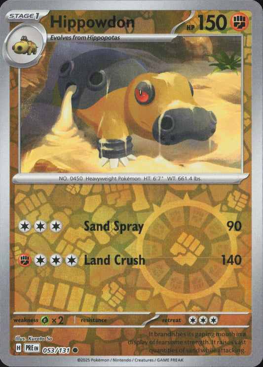 Hippowdon Common SV: Prismatic Evolutions 053/131 NM