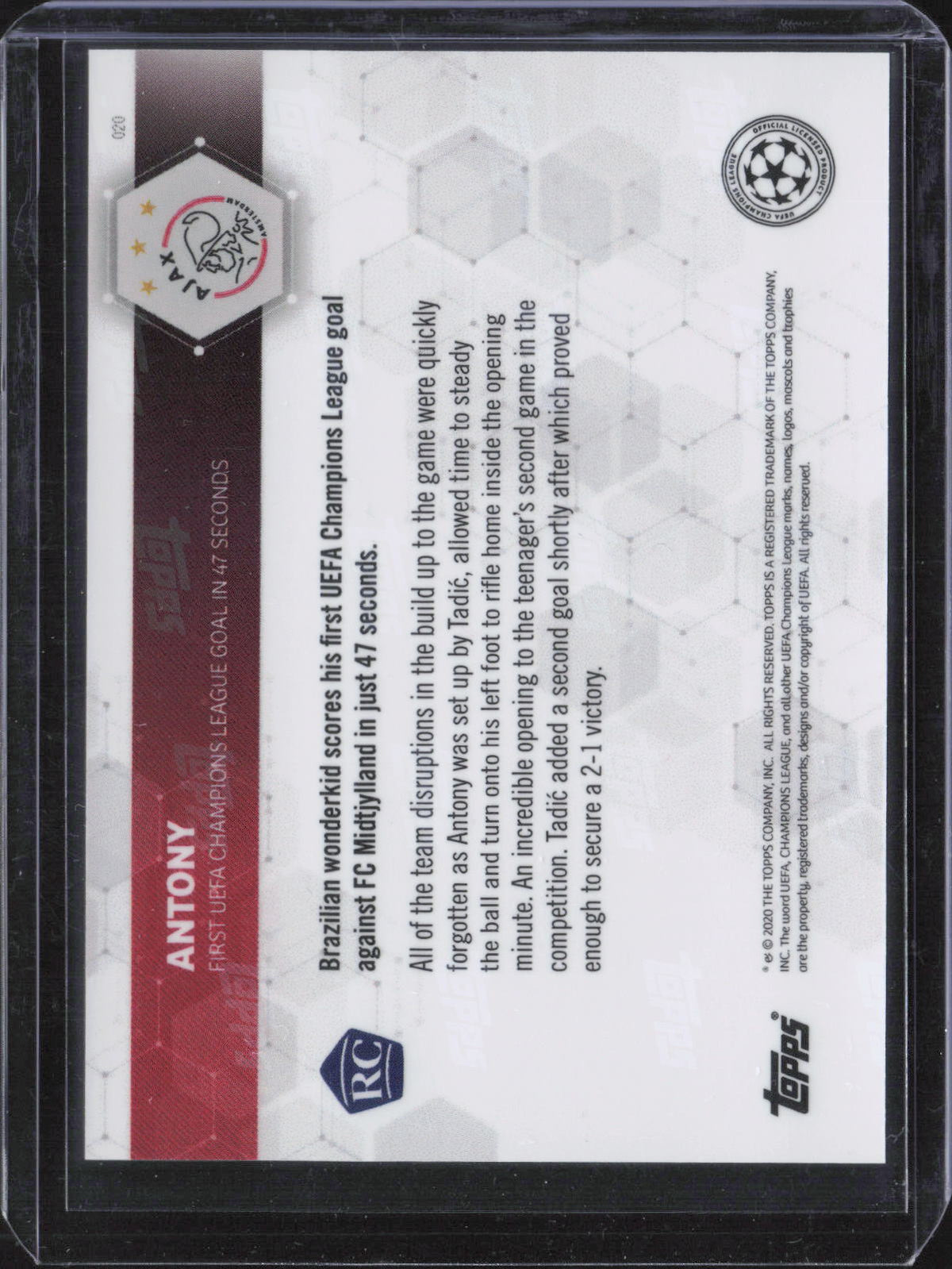 Antony RC UEFA Champions League - NM