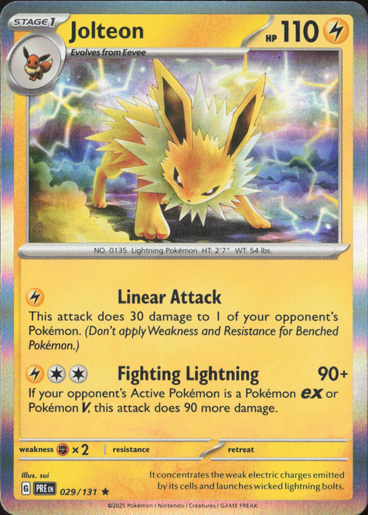 Jolteon Holo Rare SV: Prismatic Evolutions 029/131 NM