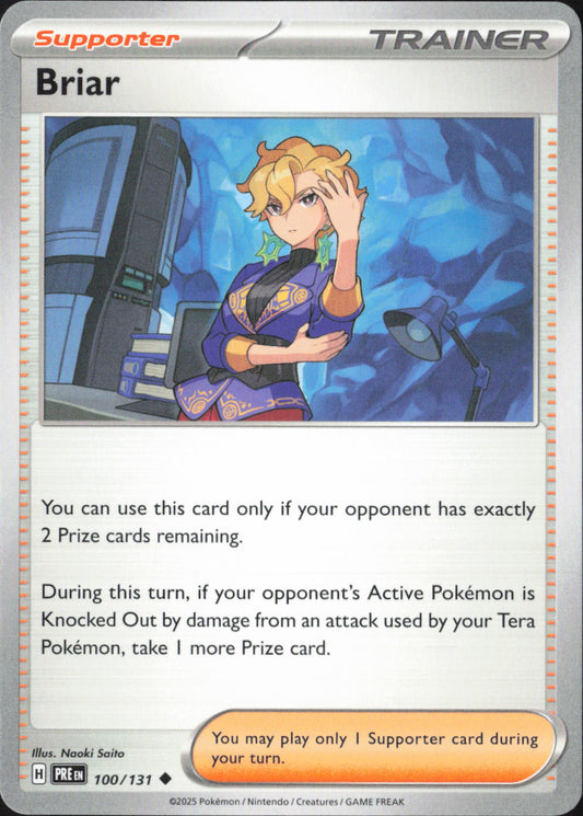 Briar Uncommon SV: Prismatic Evolutions 100/131 NM