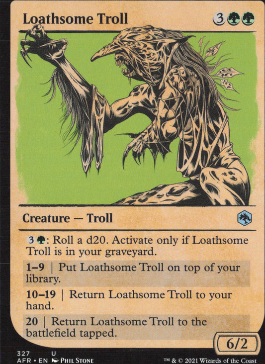 Loathsome Troll (Showcase) U Adventures in the Forgotten Realms 327 NM