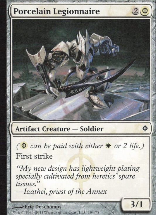 Porcelain Legionnaire C New Phyrexia 19 NM