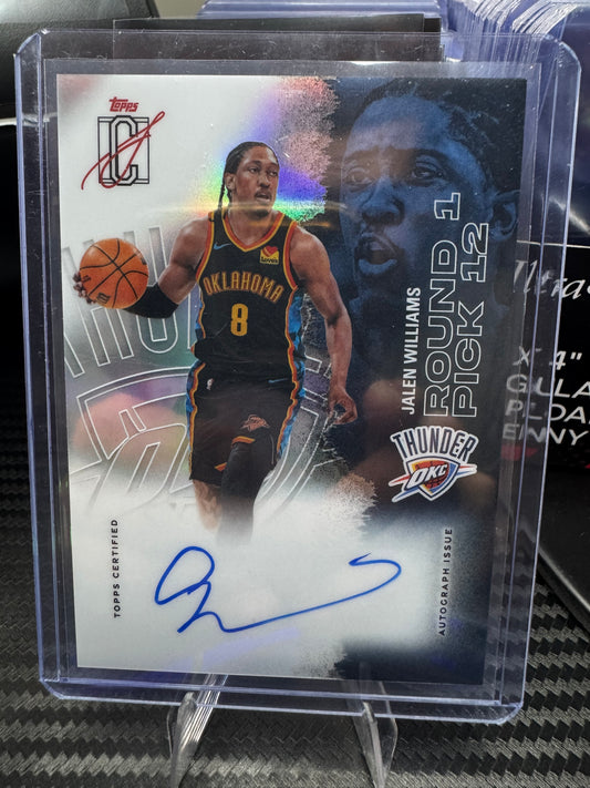 Jalen Williams 2025-26 Topps Signature Class Veteran Chrome Auto VCC-JW