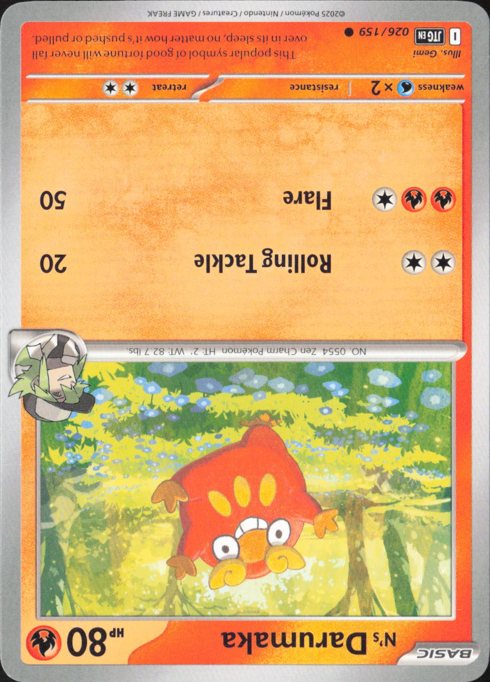 Darumaka (Poke Ball Pattern) Holo Common SV: Black Bolt 013/086 NM