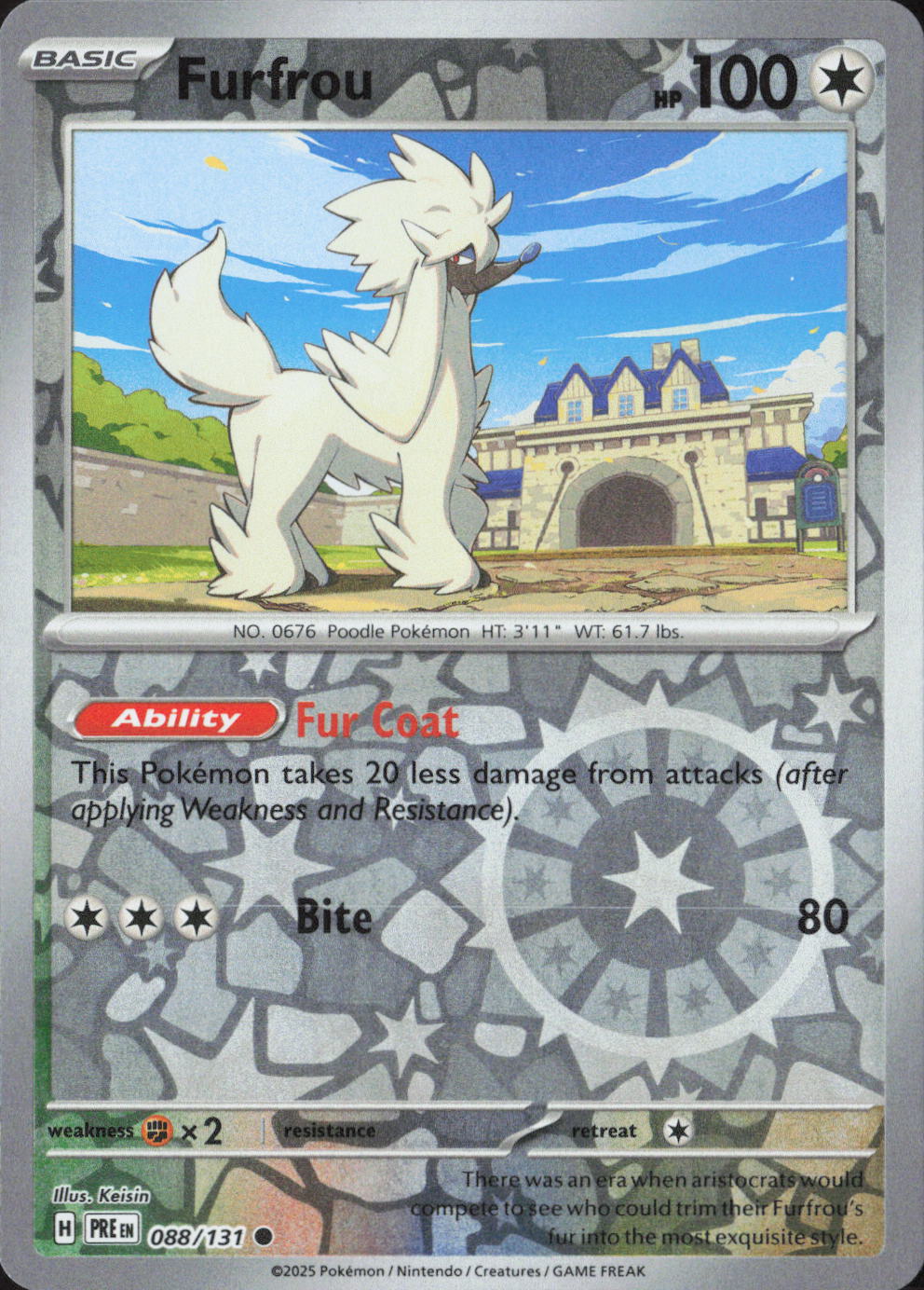 Furfrou Common SV: Prismatic Evolutions 088/131 NM