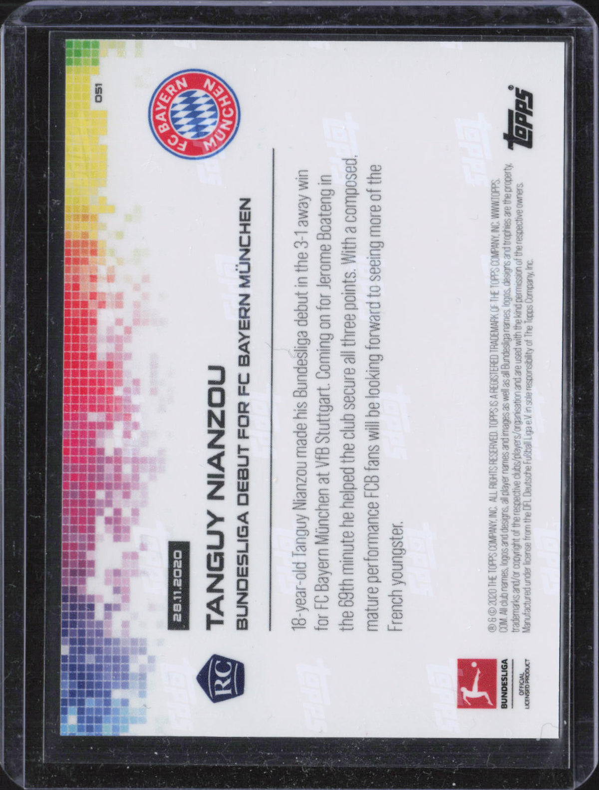 Tanguy Nianzou Base Topps FC Bayern München Team Set BCM-NT NM