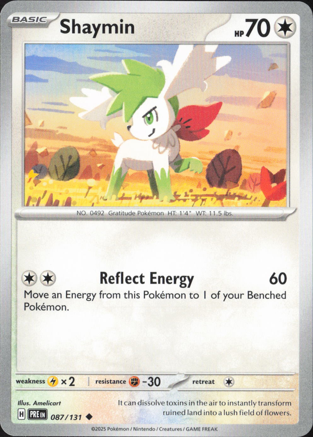 Shaymin Uncommon SV: Prismatic Evolutions 087/131 NM
