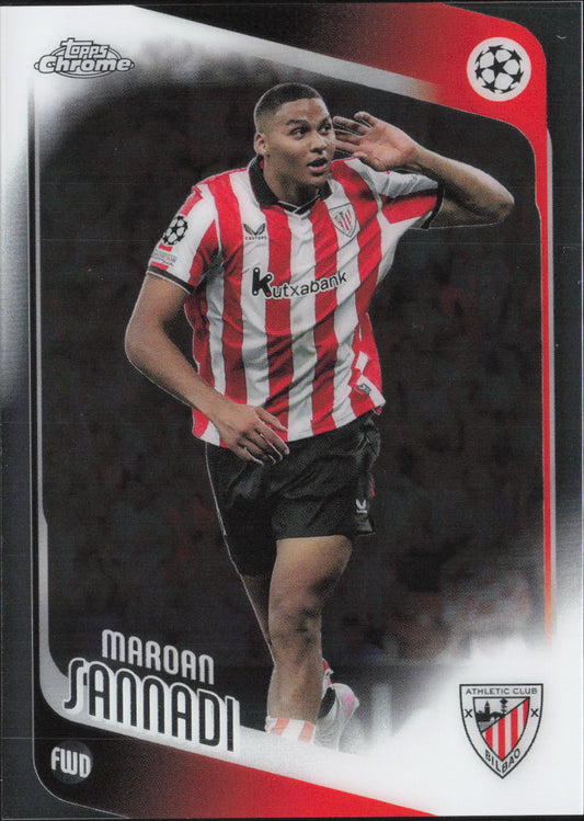 Maroan Sannadi Base Topps Chrome UEFA Club Competitions 105 NM