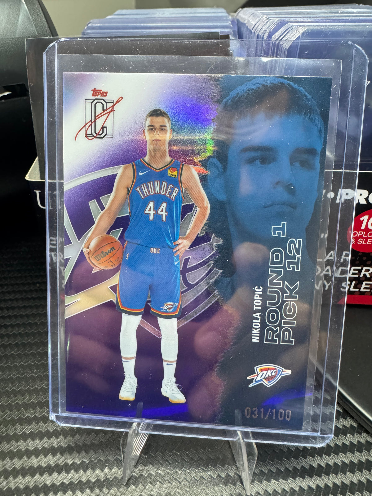 Nikola Topić 2025-26 Topps Signature Class Round 1 Pick 12 /100