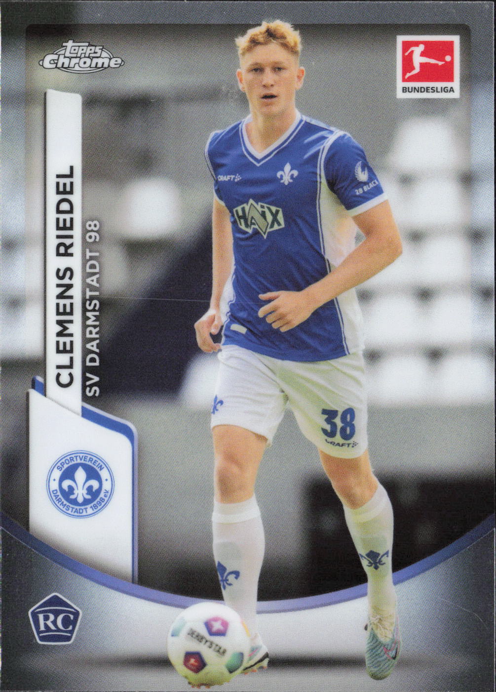 Clemens Riedel Base Topps Chrome Bundesliga 20 NM